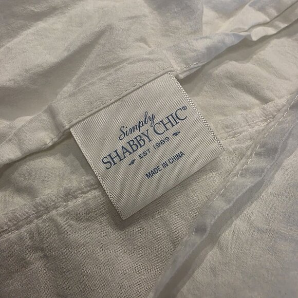 Shabby‎ Chic King sz White Pillowcase With Lace Accents & Ruffles 100% Cotton - Picture 3 of 10